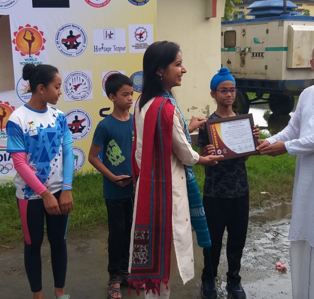 Harjeet Singh of class 7 won GOLD in traditional #Yogasana in the 3rd All Assam Sub Junior and Junior Yogasana Sports Championship, 2023 held under the supervision of  All Assam Yogasana Sports Championship at Kokrajhar.