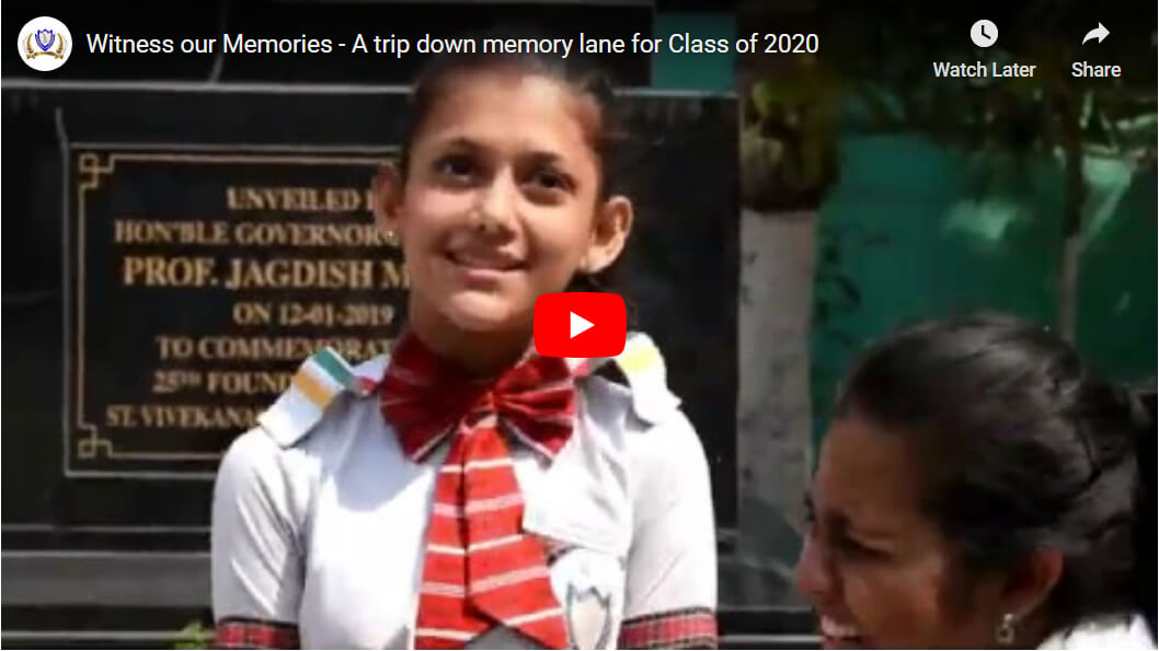 Witness our Memories - A trip down memory lane for Class of 2020